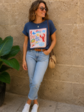 T-SHIRT LA DOLCE VITA – GRIS DÉLAVÉ