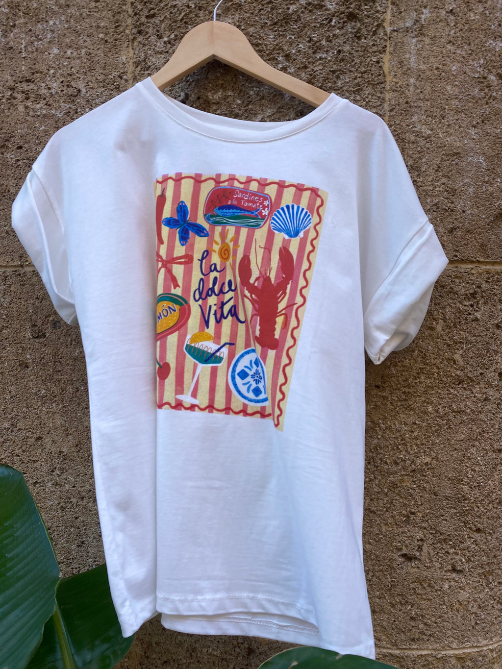 T-SHIRT LA DOLCE VITA – BLANC